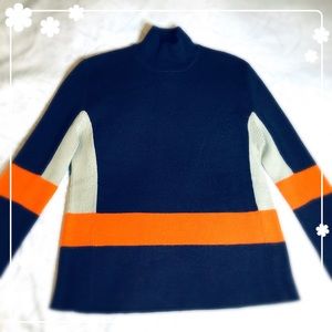 “Theme” Wool Blended Mock Neck Sweater